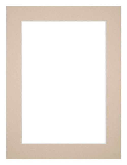 Passe Partout 45x60cm Karton Beige Rand 4cm Recht Voorzijde | Yourdecoration.nl