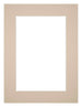 Passe Partout 18x24cm Karton Beige Rand 5cm Recht Voorzijde | Yourdecoration.nl