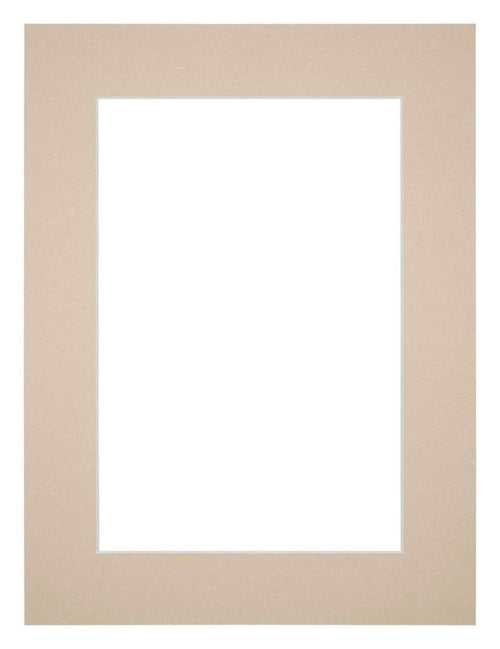 Passe Partout 60x80cm Karton Beige Rand 5cm Recht Voorzijde | Yourdecoration.nl