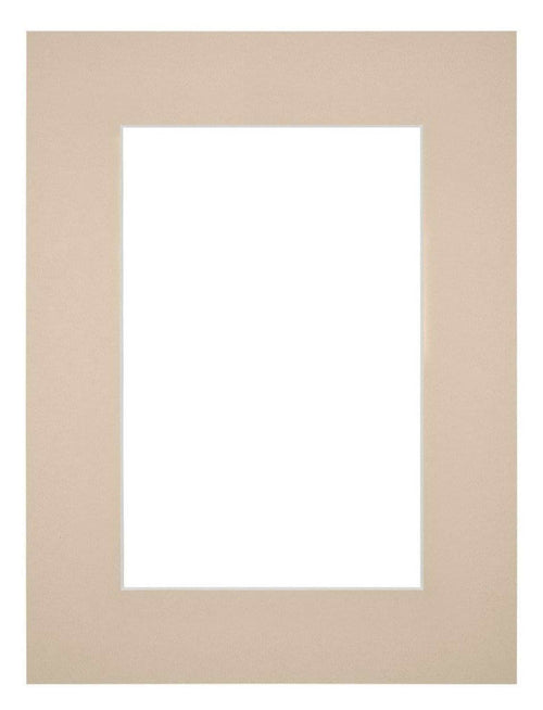 Passe Partout 45x60cm Karton Beige Rand 6cm Recht Voorzijde | Yourdecoration.nl