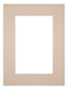 Passe Partout 45x60cm Karton Beige Rand 6cm Recht Voorzijde | Yourdecoration.nl