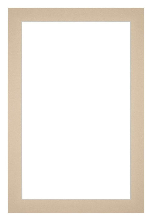 Passe Partout 60x90cm Karton Beige Rand 3cm Recht Voorzijde | Yourdecoration.nl