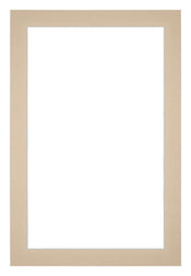 Passe Partout 40x60cm Karton Beige Rand 3cm Recht Voorzijde | Yourdecoration.nl