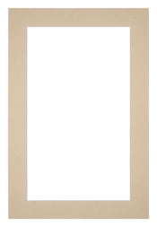 Passe Partout 62x93cm Karton Beige Rand 4cm Recht Voorzijde | Yourdecoration.nl