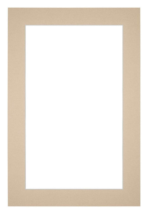 Passe Partout 62x93cm Karton Beige Rand 4cm Recht Voorzijde | Yourdecoration.nl