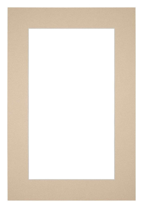 Passe Partout 30x45cm Karton Beige Rand 5cm Recht Voorzijde | Yourdecoration.nl