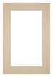 Passe Partout 30x45cm Karton Beige Rand 5cm Recht Voorzijde | Yourdecoration.nl