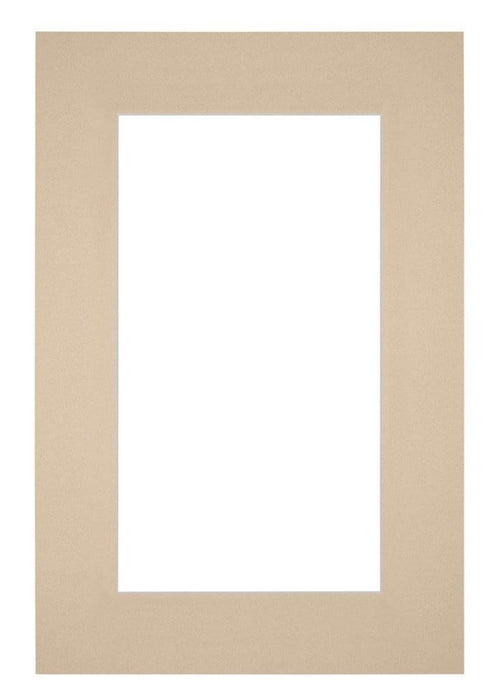 Passe Partout 62x93cm Karton Beige Rand 6cm Recht Voorzijde | Yourdecoration.nl