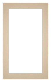 Passe Partout 30x50cm Karton Beige Rand 4cm Recht Voorzijde | Yourdecoration.nl