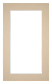 Passe Partout 30x50cm Karton Beige Rand 5cm Recht Voorzijde | Yourdecoration.nl