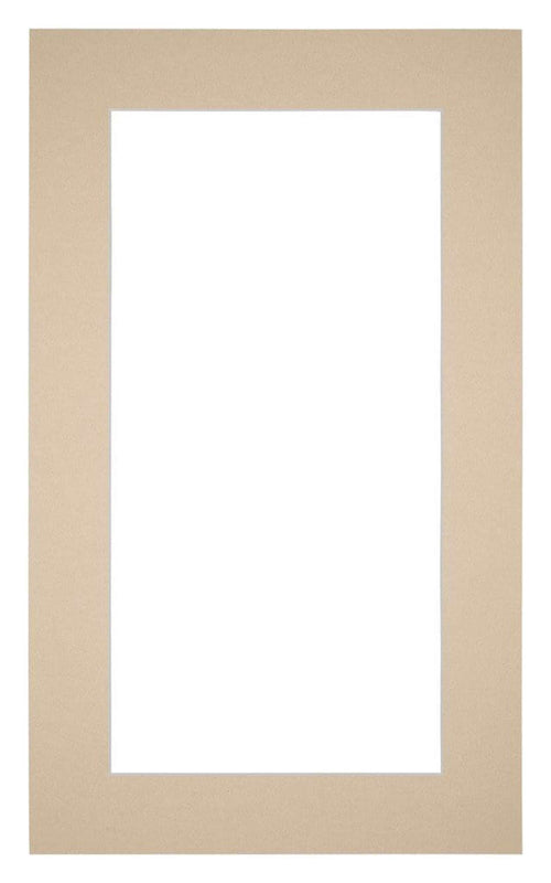 Passe Partout 30x50cm Karton Beige Rand 5cm Recht Voorzijde | Yourdecoration.nl