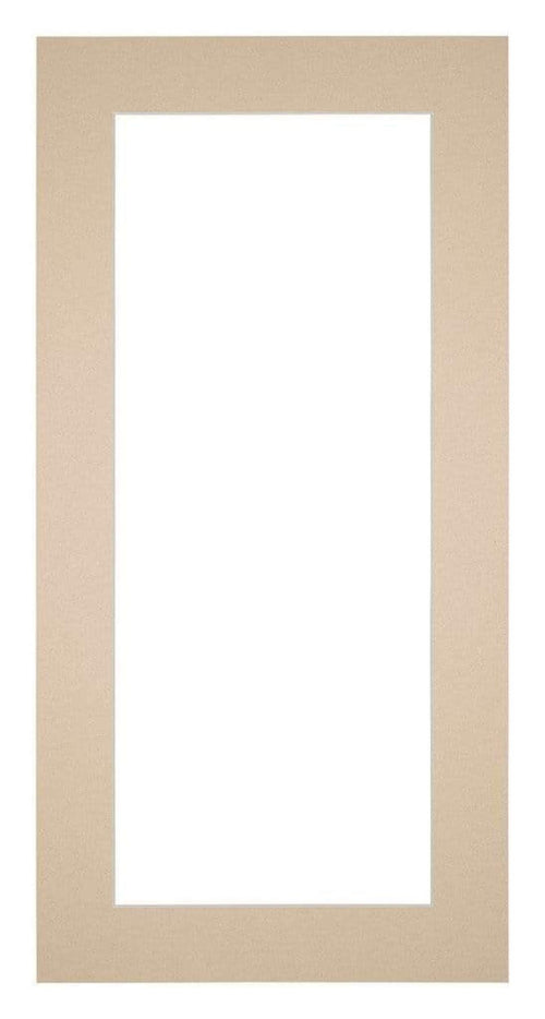 Passe Partout 20x40cm Karton Beige Rand 5cm Recht Voorzijde | Yourdecoration.nl