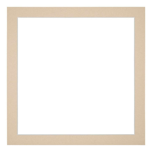 Passe Partout 45x45cm Karton Beige Rand 3cm Recht Voorzijde | Yourdecoration.nl