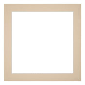 Passe Partout 20x20cm Karton Beige Rand 4cm Recht Voorzijde | Yourdecoration.nl