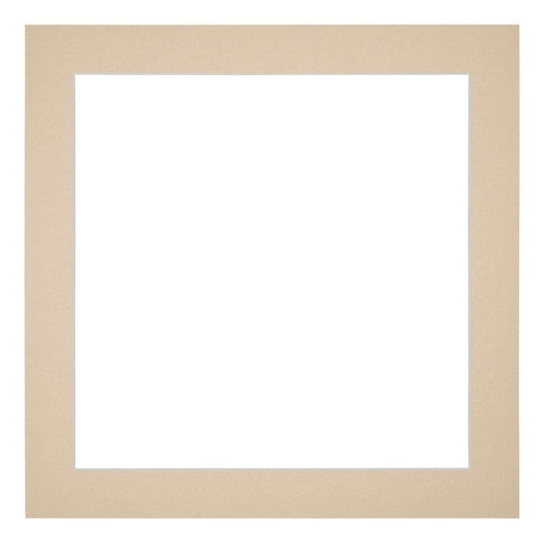 Passe Partout 20x20cm Karton Beige Rand 4cm Recht Voorzijde | Yourdecoration.nl