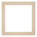 Passe Partout 20x20cm Karton Beige Rand 4cm Recht Voorzijde | Yourdecoration.nl