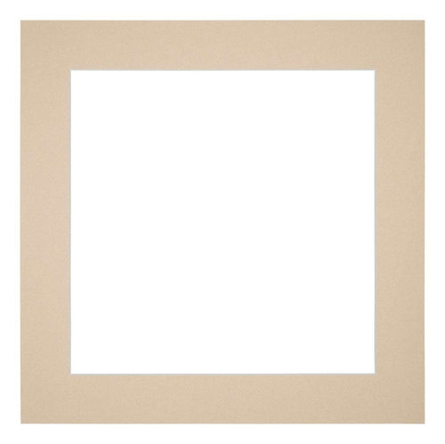 Passe Partout 70x70cm Karton Beige Rand 5cm Recht Voorzijde | Yourdecoration.nl