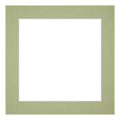 Passe Partout 60x60cm Karton Mintgroen Rand 5cm Recht Voorzijde | Yourdecoration.nl