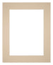 Passe Partout 24x30cm Karton Beige Rand 6cm Recht Voorzijde | Yourdecoration.nl