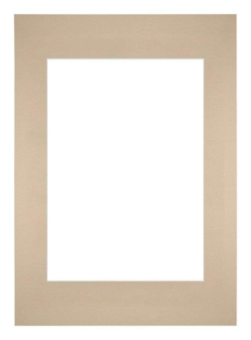 Passe Partout 42x59 4cm A2 A3 Karton Beige Rand Recht Voorzijde | Yourdecoration.nl