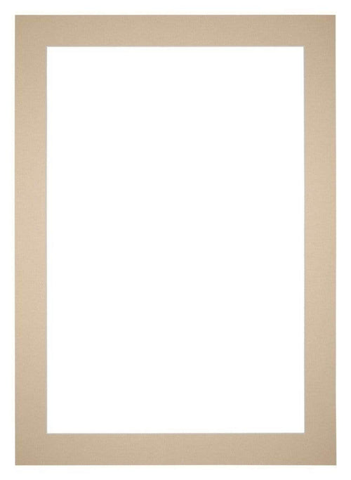 Passe Partout 35x50cm Karton Beige Rand 5cm Recht Voorzijde | Yourdecoration.nl