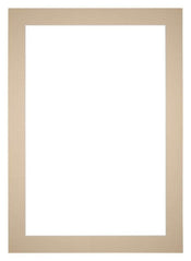 Passe Partout 35x50cm Karton Beige Rand 5cm Recht Voorzijde | Yourdecoration.nl