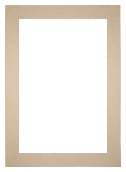 Passe Partout 21x29 7cm A4 Karton Beige Rand 6cm Recht Voorzijde | Yourdecoration.nl