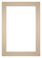 Passe Partout 35x50cm Karton Beige Rand 6cm Recht Voorzijde | Yourdecoration.nl