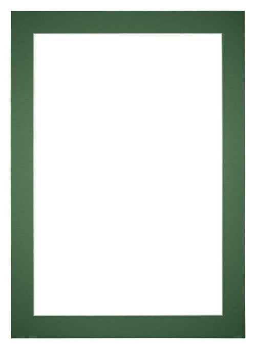 Passe Partout 60x84cm Karton Groen Bos Rand 5cm Recht Voorzijde | Yourdecoration.nl