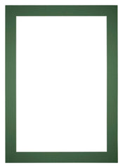 Passe Partout 42x60cm Karton Groen Bos Rand 5cm Recht Voorzijde | Yourdecoration.nl