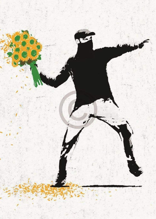 Edition Street  Flower thrower Kunstdruk 50x70cm | Yourdecoration.nl