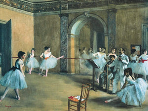 Edgar Degas  The Dance Foyer at the Opera Kunstdruk 80x60cm | Yourdecoration.nl