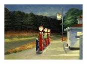 PGM Edward Hopper Gas Kunstdruk 40x30cm | Yourdecoration.nl