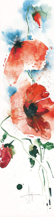 Ekkehard Hofmann  Mohn I Kunstdruk 20x99cm | Yourdecoration.nl