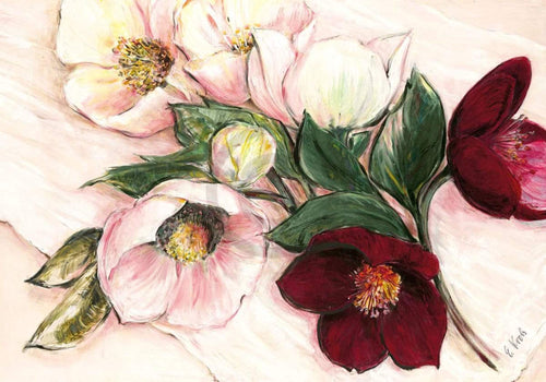 Elisabeth Krobs  Elegant Anemones Kunstdruk 100x70cm | Yourdecoration.nl