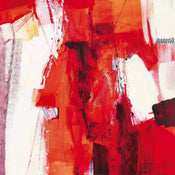 Francesco Cusumano  Rosso Astratto Kunstdruk 70x70cm | Yourdecoration.nl