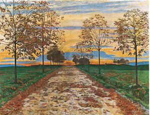 Ferdinand Hodler  Herbstabend 1892 Kunstdruk 60x48cm | Yourdecoration.nl