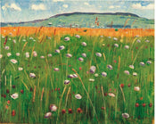 Ferdinand Hodler  WiesenstÃ¼ck 1900/1902 Kunstdruk 60x48cm | Yourdecoration.nl