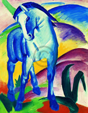 Franz Marc  Blaues Pferd I Kunstdruk 70x90cm | Yourdecoration.nl