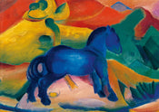 PGM Franz Marc Blaues Pferdchen Kunstdruk 30x21cm | Yourdecoration.nl