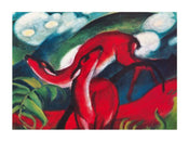 Franz Marc  The red Deer Kunstdruk 80x60cm | Yourdecoration.nl