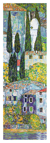 Gustav Klimt  Chiesa a cassone sul garda Kunstdruk 35x100cm | Yourdecoration.nl