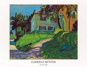 Gabriele MÃ¼nter  Sommer 1908 Haus mit Apfelbaum Kunstdruk 90x70cm | Yourdecoration.nl