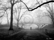 Henri Silberman  Gothic Bridge, Central Park NYC Kunstdruk 80x60cm | Yourdecoration.nl