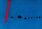 Joan Miro  Bleu II Kunstdruk 100x70cm | Yourdecoration.nl