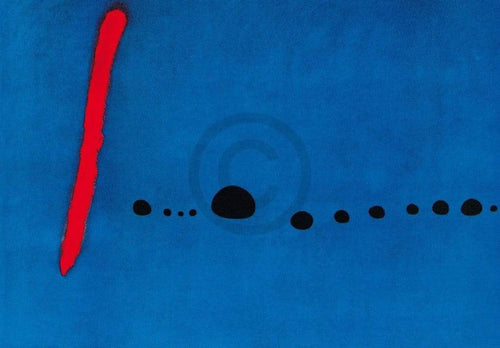 Joan Miro  Bleu II Kunstdruk 100x70cm | Yourdecoration.nl