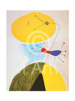 Joan Miro  Portrait, 1938 Kunstdruk 60x80cm | Yourdecoration.nl