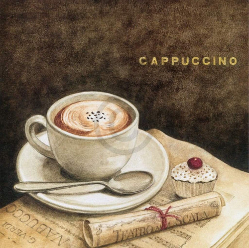 Mepas G.P.  Cappuccino Kunstdruk 40x40cm | Yourdecoration.nl