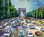 Michael Leu  Arc de Triomphe Kunstdruk 60x50cm | Yourdecoration.nl