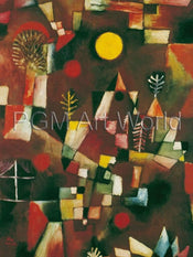 Paul Klee  Der Vollmond Kunstdruk 60x80cm | Yourdecoration.nl